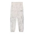 White Cracked Dye Logo Sweatpants