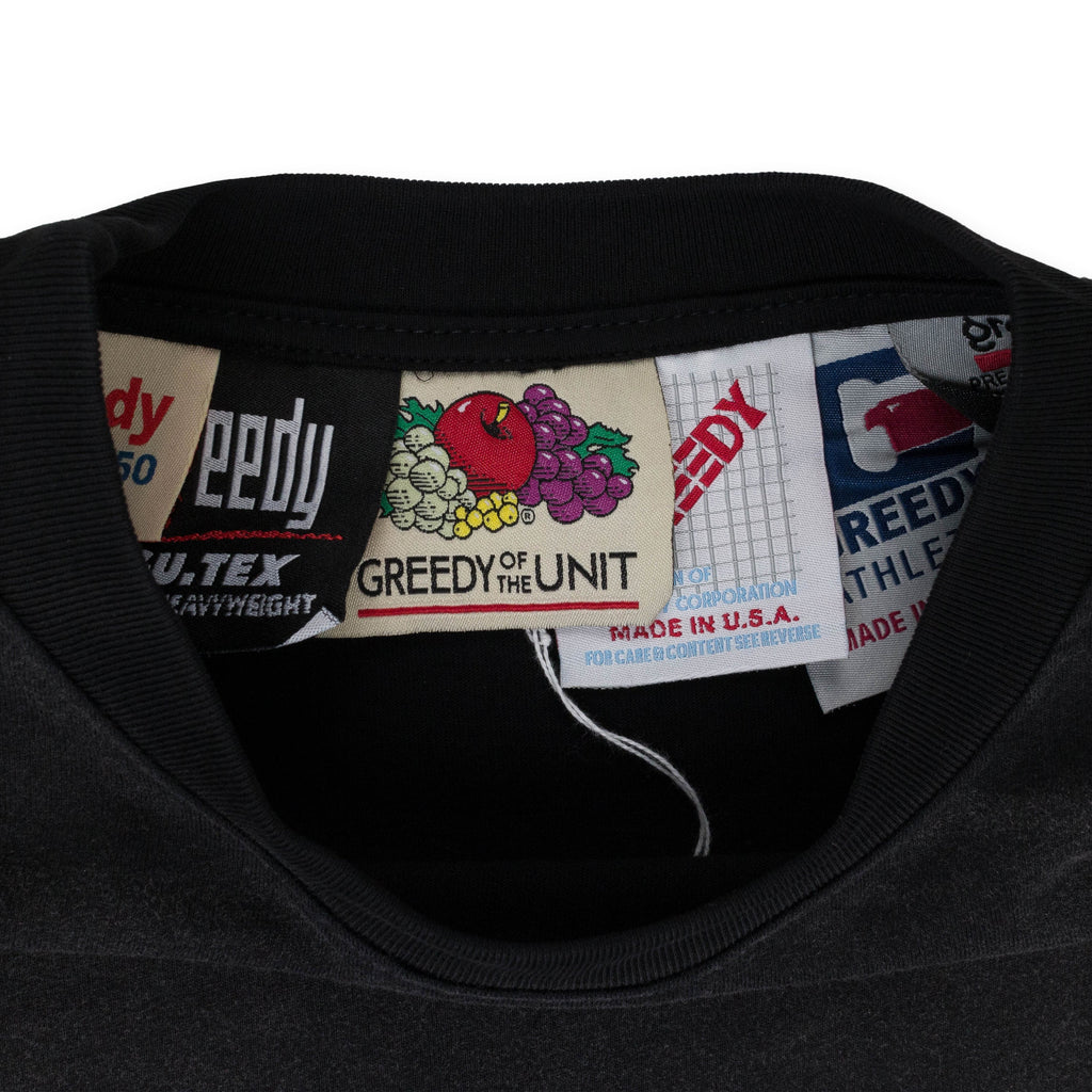 MULTI TAG BLACK T-SHIRT