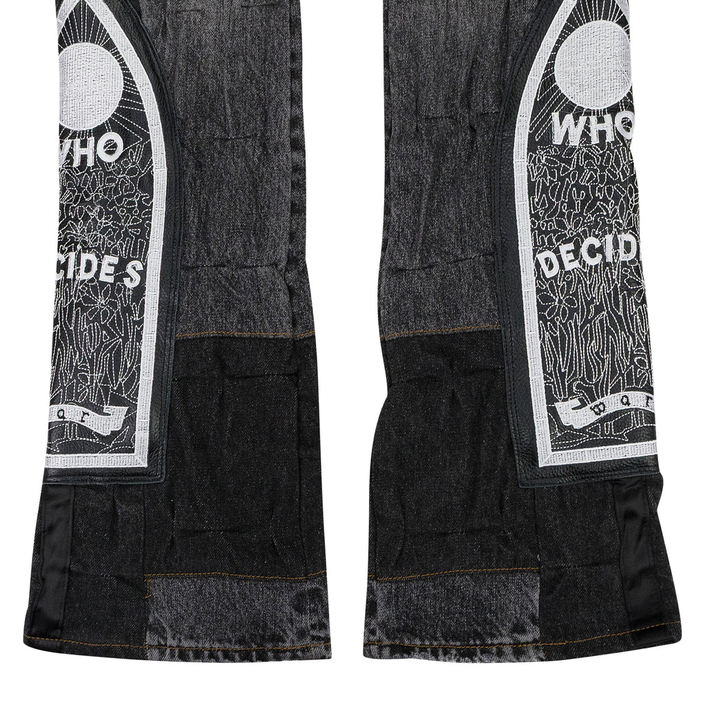 BLACK PATCHED ARCH PANTS