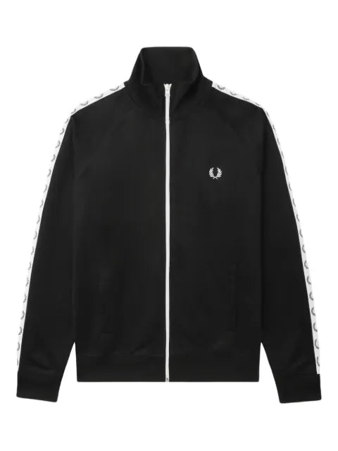Fred Perry logo-tape track jacket