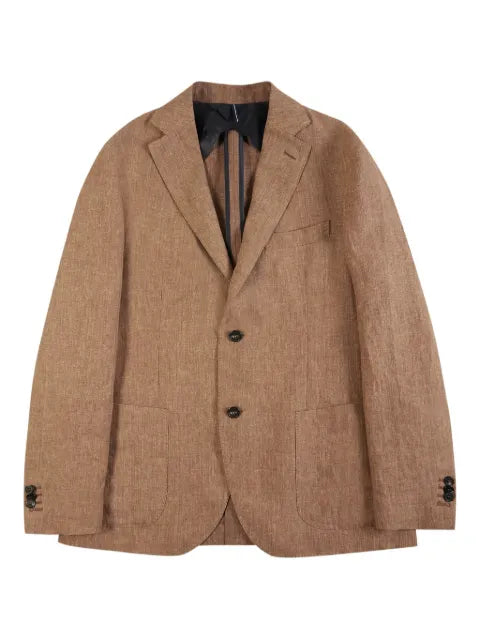 Incotex single-breasted linen jacket