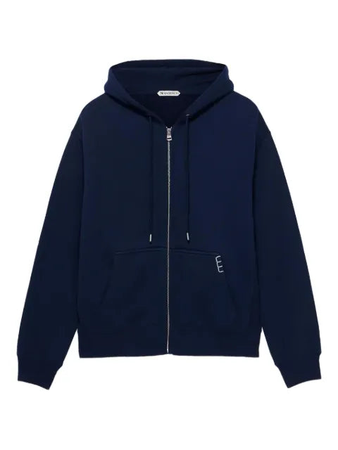 JW Anderson front-zip hoodie in navy