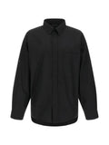 Balenciaga button-fastening cotton shirt jacket
