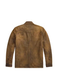 Ralph Lauren RRL patch-pocket leather shirt