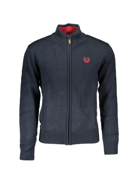 Gian Marco Venturi zip-up elbow-patch cardigan