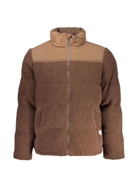 RIFLE fleece panelled padded jacket