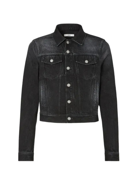 FENDI faded-effect denim jacket