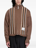 Maison MIHARA YASUHIRO Bedwin striped zip-up cardigan