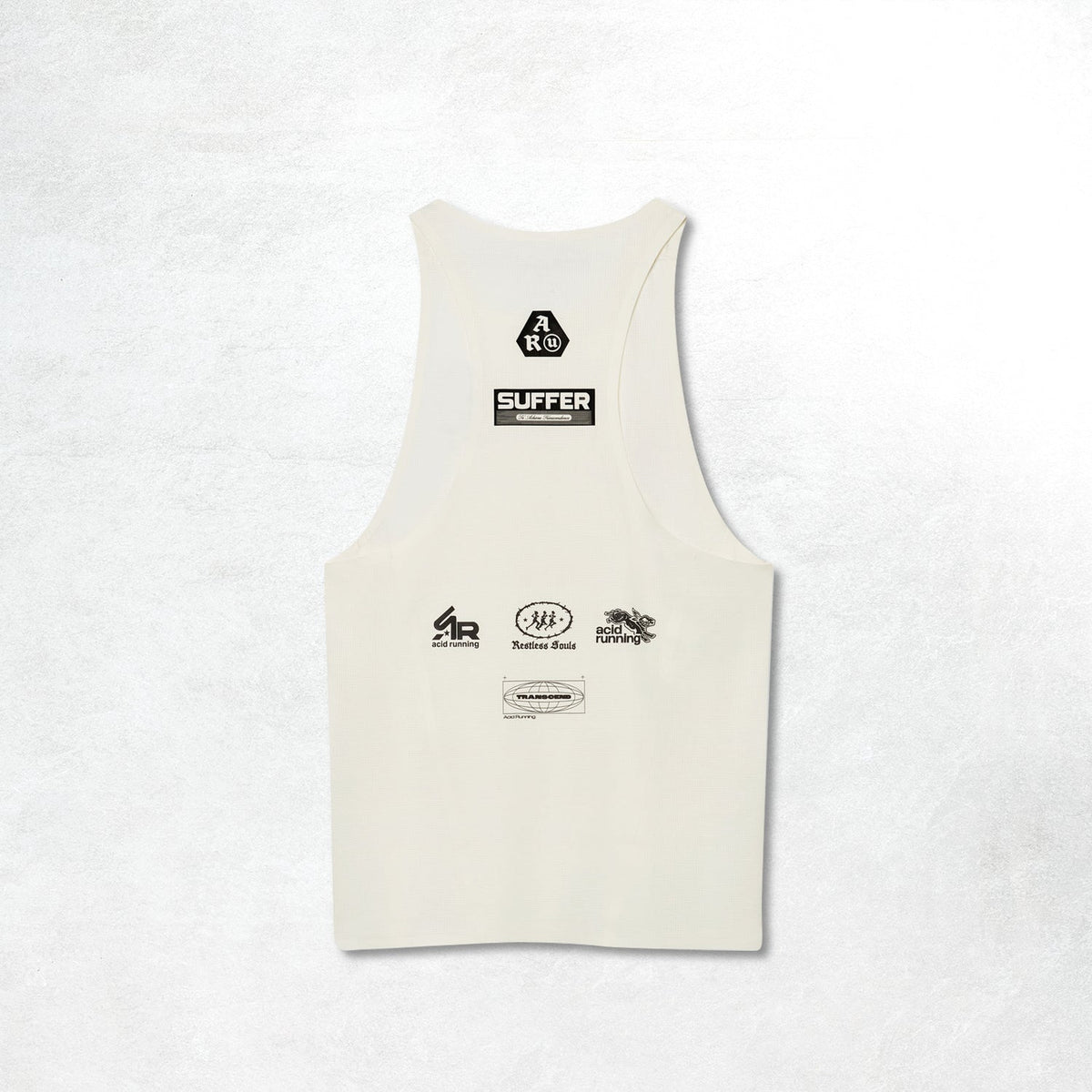 Acid Running Men's Race Unit Tank: Bone