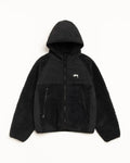 SHERPA PANELED HOODED JACKET