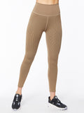 SEAMLESS RIB LEGGING CAMEL
