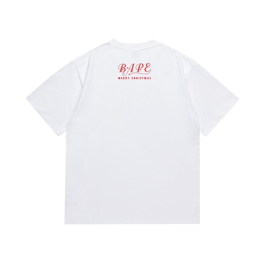 BAPE Merry Christmas Ape Head Graphic T-Shirt