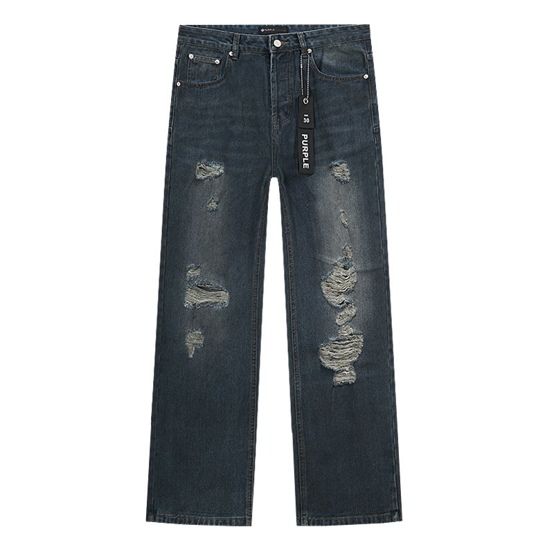 Purple Brand Dark Blue Distressed Jeans