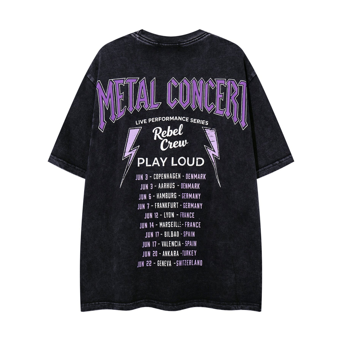 MAJESTIK Washed Rhinestone Graphic T-Shirt