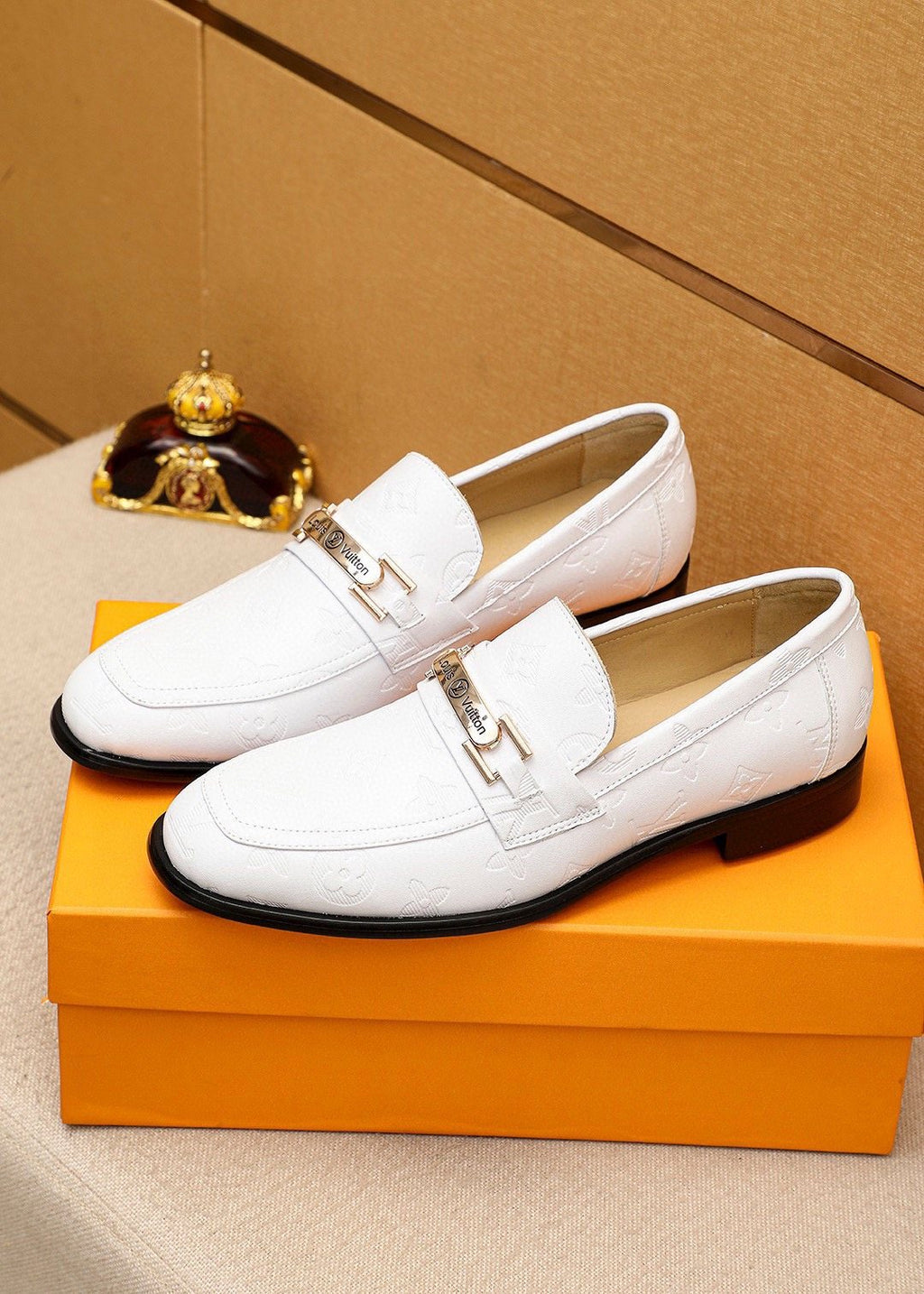 Louis Vuitton Textured Hardware Loafers